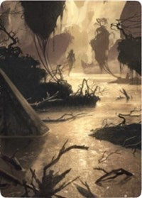 Murkwater Pathway Art Card [Zendikar Rising Art Series] MTG Single Magic: The Gathering | Red Claw Gaming