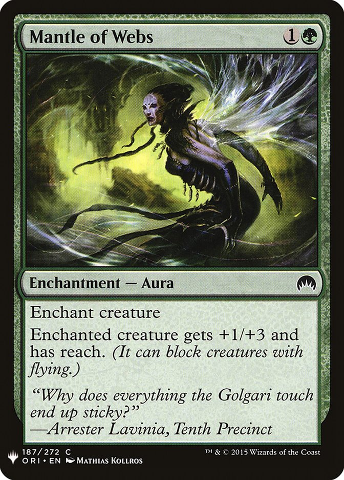Mantle of Webs [Mystery Booster] MTG Single Magic: The Gathering | Red Claw Gaming