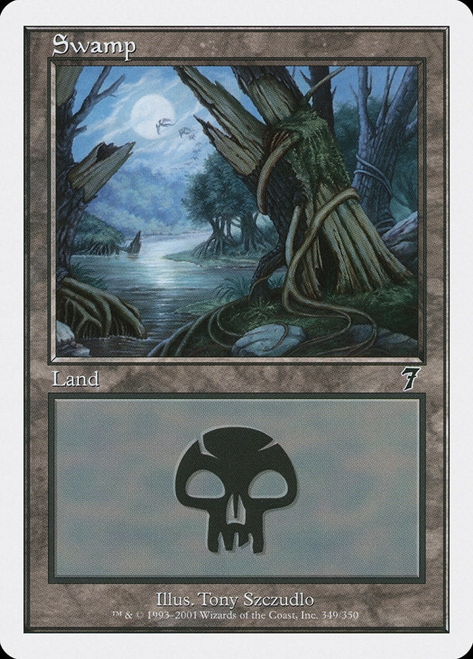 Swamp (349) [Seventh Edition] MTG Single Magic: The Gathering | Red Claw Gaming
