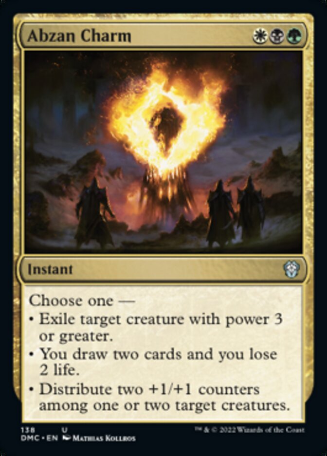 Abzan Charm [Dominaria United Commander] MTG Single Magic: The Gathering | Red Claw Gaming