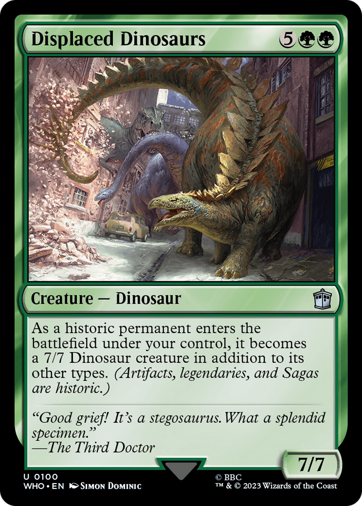 Displaced Dinosaurs [Doctor Who] MTG Single Magic: The Gathering | Red Claw Gaming