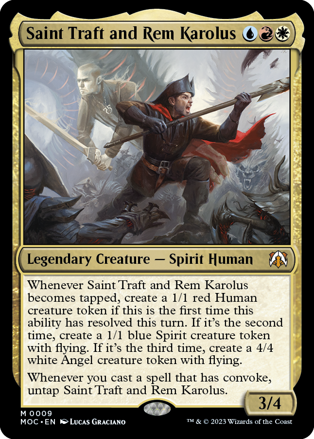 Saint Traft and Rem Karolus [March of the Machine Commander] MTG Single Magic: The Gathering | Red Claw Gaming