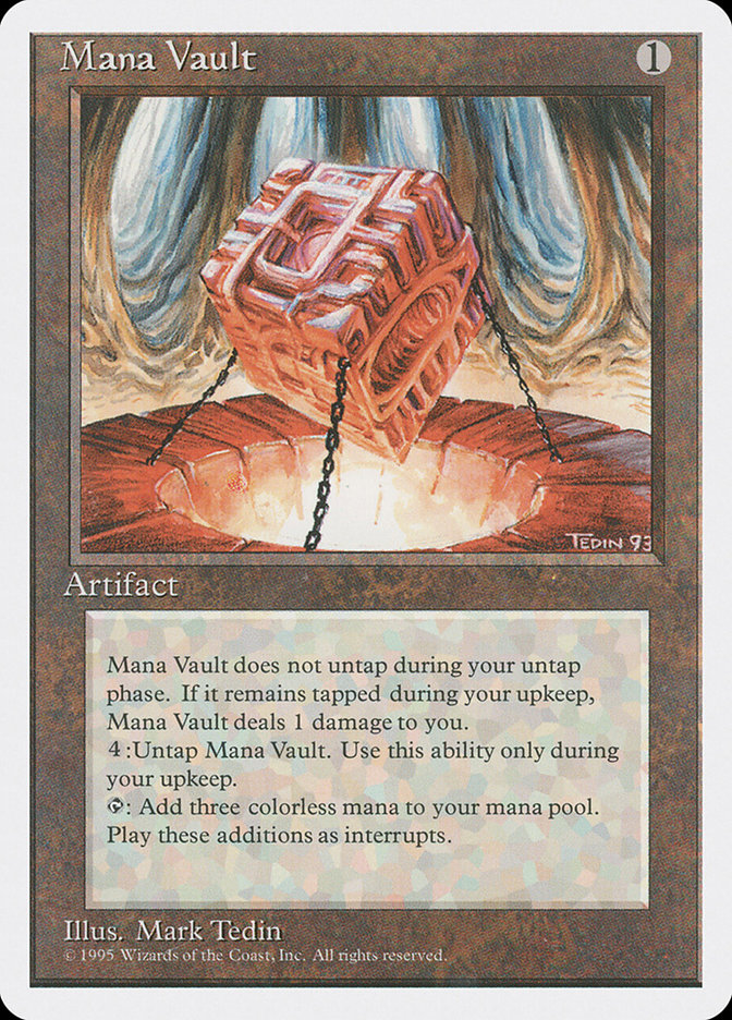 Mana Vault [Fourth Edition] MTG Single Magic: The Gathering | Red Claw Gaming