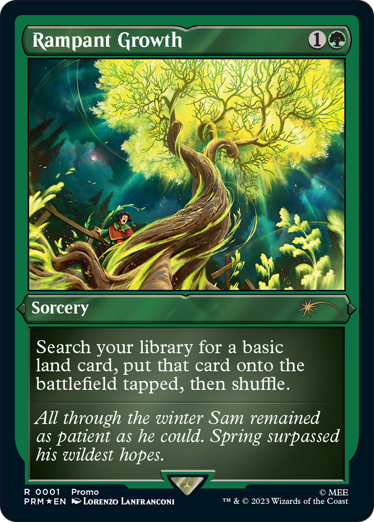 Rampant Growth (Foil Etched) [Wizards Play Network 2023] MTG Single Magic: The Gathering | Red Claw Gaming