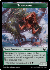 Tarmogoyf (Ripple Foil) // Saproling Double-Sided Token [Modern Horizons 3 Commander Tokens] MTG Single Magic: The Gathering | Red Claw Gaming
