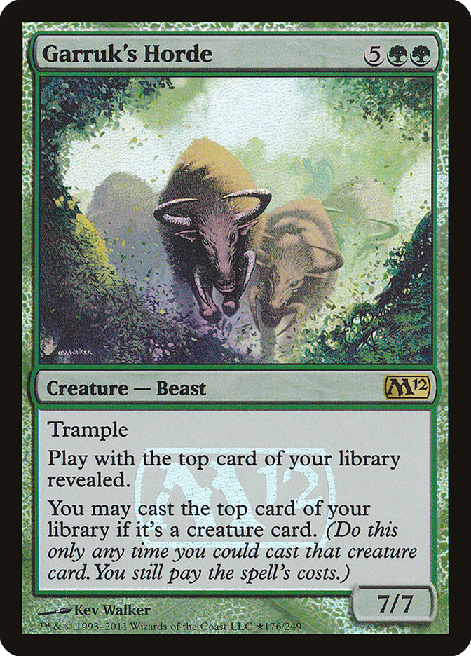 Garruk's Horde [Magic 2012 Prerelease Promos] MTG Single Magic: The Gathering | Red Claw Gaming