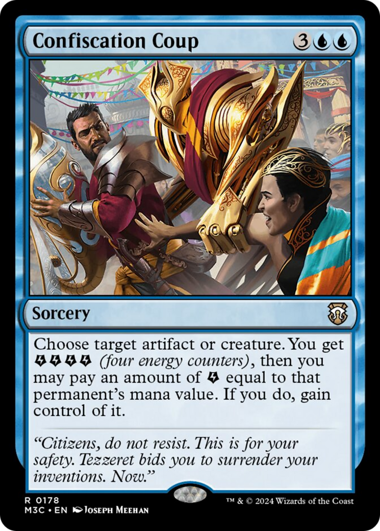 Confiscation Coup (Ripple Foil) [Modern Horizons 3 Commander] MTG Single Magic: The Gathering | Red Claw Gaming