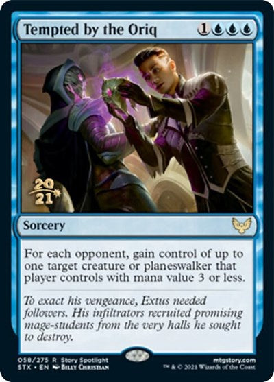 Tempted by the Oriq [Strixhaven: School of Mages Prerelease Promos] MTG Single Magic: The Gathering | Red Claw Gaming