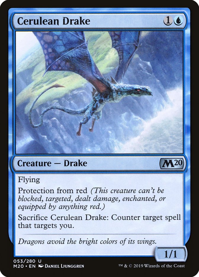 Cerulean Drake [Core Set 2020] MTG Single Magic: The Gathering | Red Claw Gaming