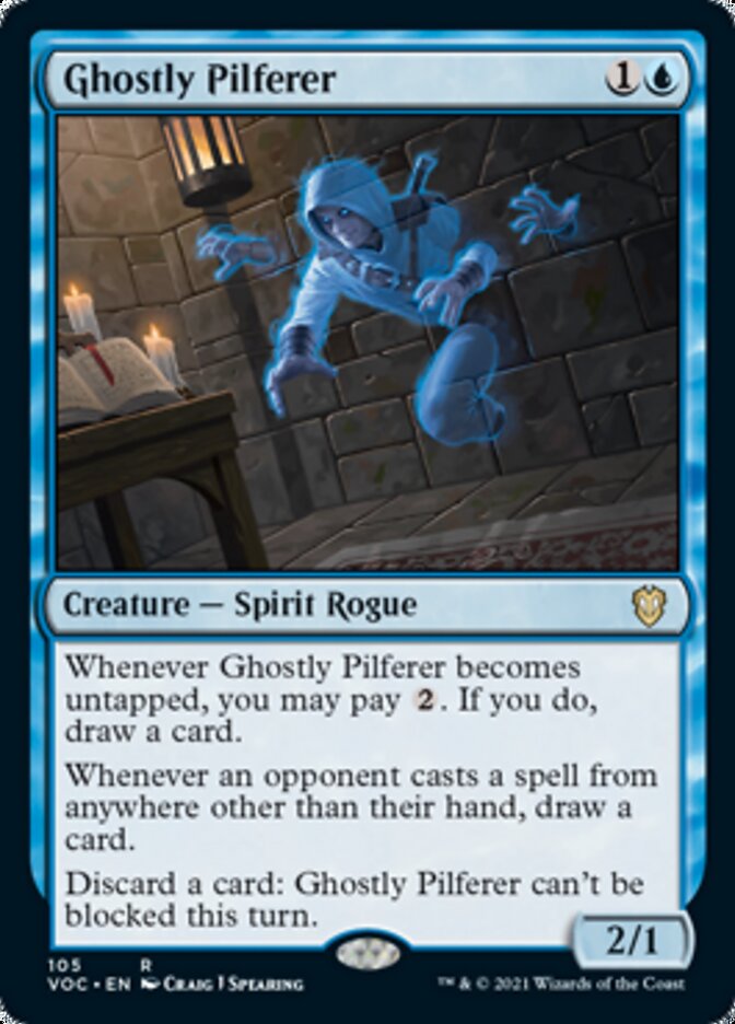 Ghostly Pilferer [Innistrad: Crimson Vow Commander] MTG Single Magic: The Gathering | Red Claw Gaming