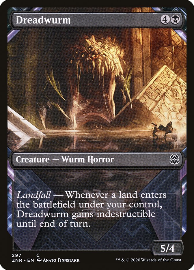 Dreadwurm (Showcase) [Zendikar Rising] MTG Single Magic: The Gathering | Red Claw Gaming