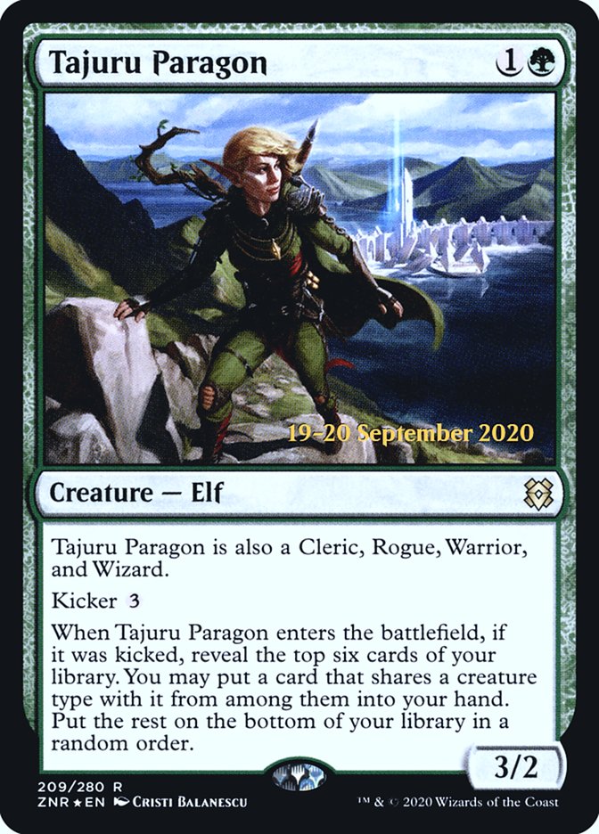 Tajuru Paragon [Zendikar Rising Prerelease Promos] MTG Single Magic: The Gathering | Red Claw Gaming