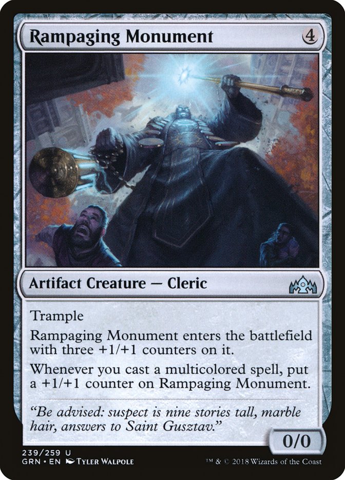 Rampaging Monument [Guilds of Ravnica] MTG Single Magic: The Gathering | Red Claw Gaming