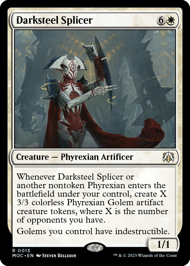 Darksteel Splicer [March of the Machine Commander] MTG Single Magic: The Gathering | Red Claw Gaming