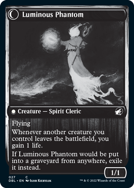 Lunarch Veteran // Luminous Phantom [Innistrad: Double Feature] MTG Single Magic: The Gathering | Red Claw Gaming