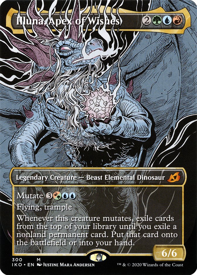 Illuna, Apex of Wishes (Showcase) [Ikoria: Lair of Behemoths] MTG Single Magic: The Gathering | Red Claw Gaming