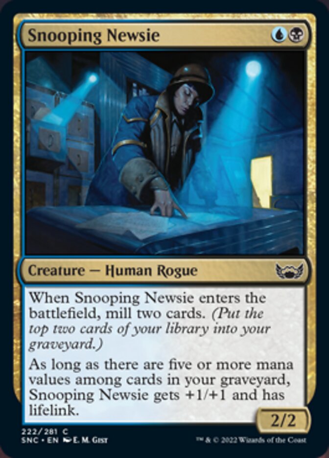 Snooping Newsie [Streets of New Capenna] MTG Single Magic: The Gathering | Red Claw Gaming