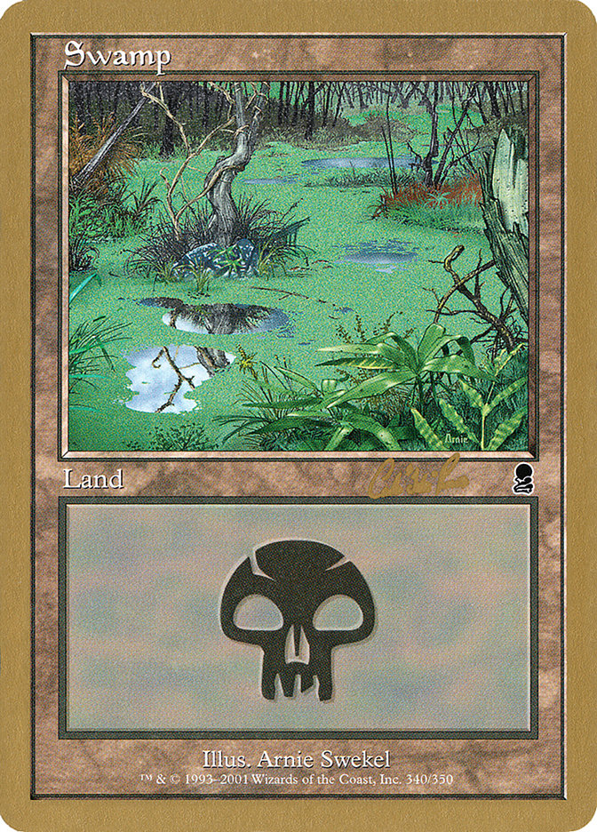 Swamp (cr340) (Carlos Romao) [World Championship Decks 2002] MTG Single Magic: The Gathering | Red Claw Gaming