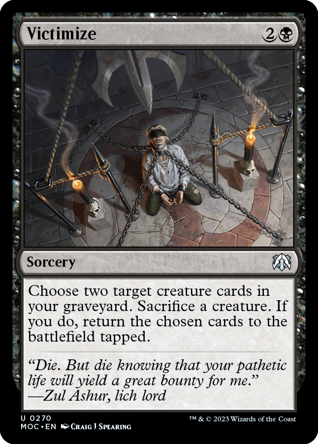 Victimize [March of the Machine Commander] MTG Single Magic: The Gathering | Red Claw Gaming