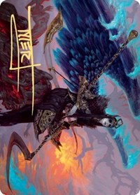 Eradicator Valkyrie Art Card (Gold-Stamped Signature) [Kaldheim Art Series] MTG Single Magic: The Gathering | Red Claw Gaming