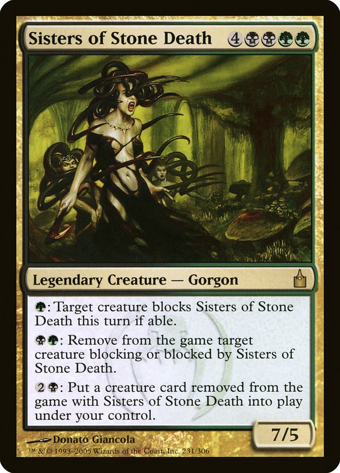 Sisters of Stone Death [Ravnica: City of Guilds] MTG Single Magic: The Gathering | Red Claw Gaming