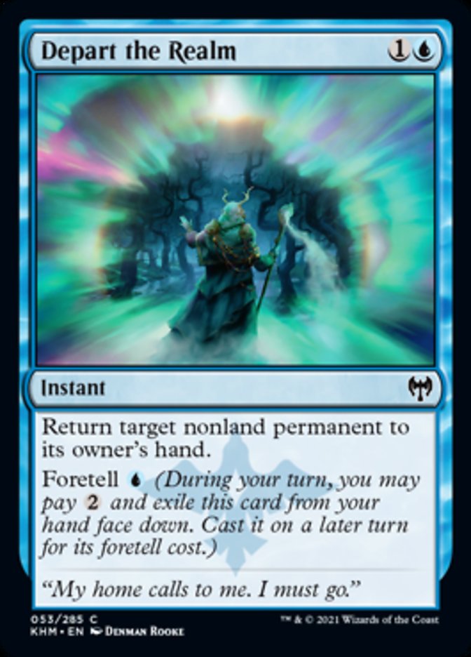Depart the Realm [Kaldheim] MTG Single Magic: The Gathering | Red Claw Gaming