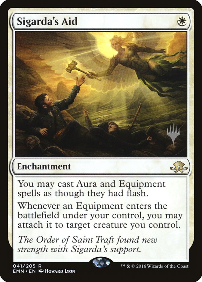 Sigarda's Aid (Promo Pack) [Eldritch Moon Promos] MTG Single Magic: The Gathering | Red Claw Gaming