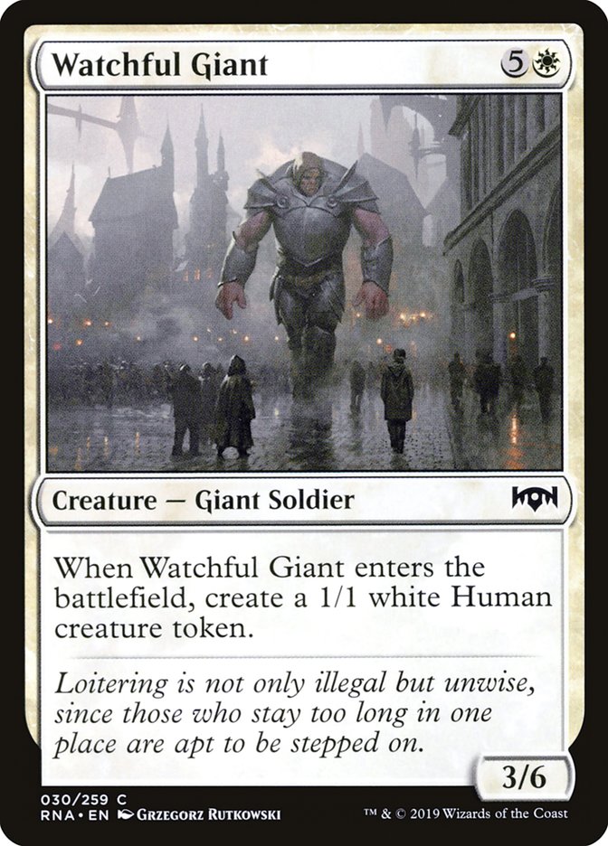 Watchful Giant [Ravnica Allegiance] MTG Single Magic: The Gathering | Red Claw Gaming