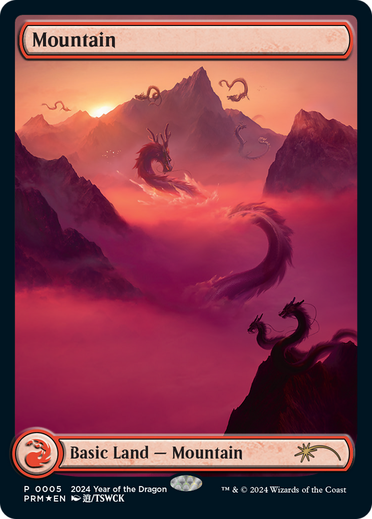 Mountain (Year of the Dragon 2024) [Standard Showdown Promos] MTG Single Magic: The Gathering | Red Claw Gaming
