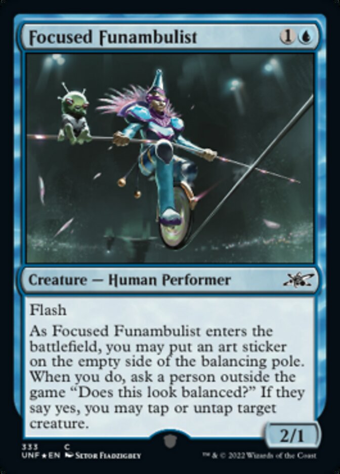 Focused Funambulist (Galaxy Foil) [Unfinity] MTG Single Magic: The Gathering    | Red Claw Gaming