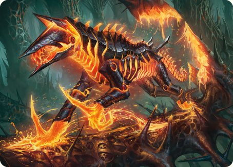 Kuldotha Cackler Art Card [Phyrexia: All Will Be One Art Series] MTG Single Magic: The Gathering | Red Claw Gaming