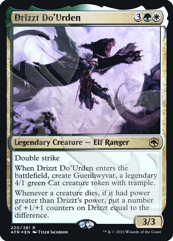 Drizzt Do'Urden (Ampersand Promo) [Dungeons & Dragons: Adventures in the Forgotten Realms Promos] MTG Single Magic: The Gathering | Red Claw Gaming