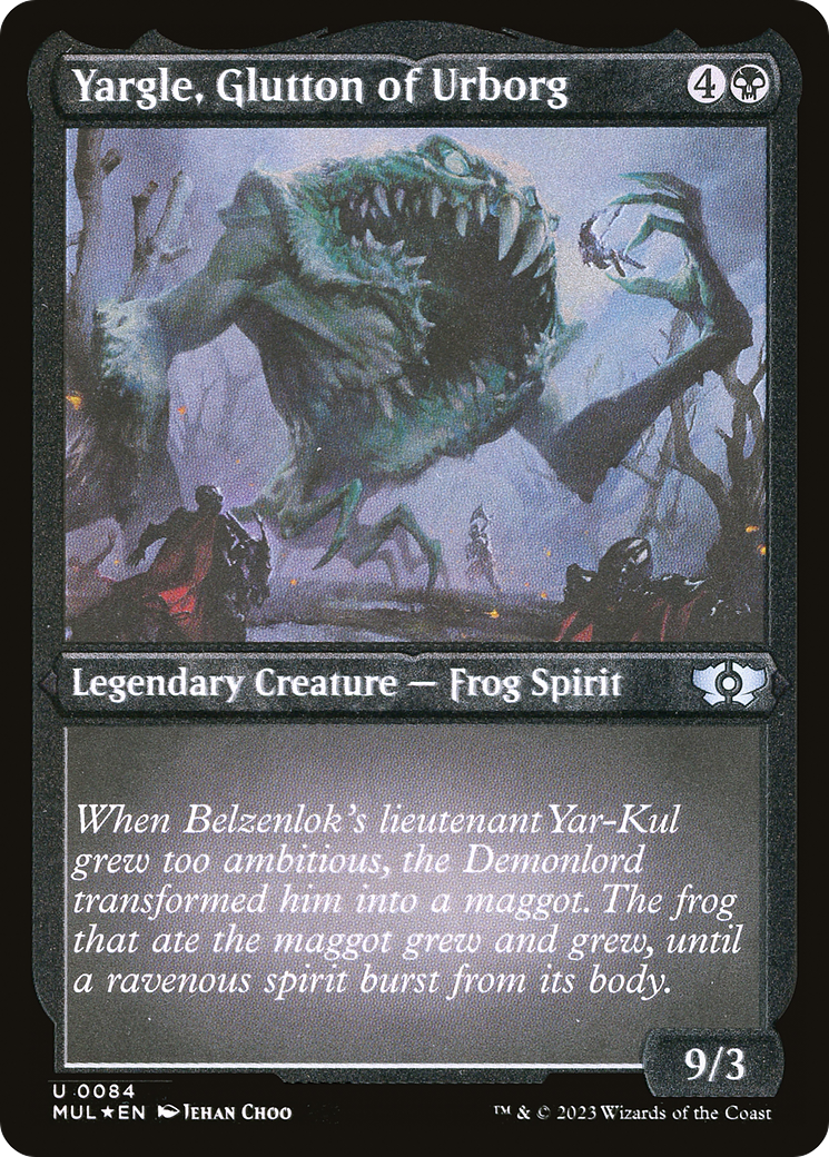 Yargle, Glutton of Urborg (Foil Etched) [Multiverse Legends] MTG Single Magic: The Gathering | Red Claw Gaming