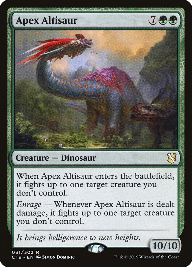 Apex Altisaur [Commander 2019] MTG Single Magic: The Gathering | Red Claw Gaming