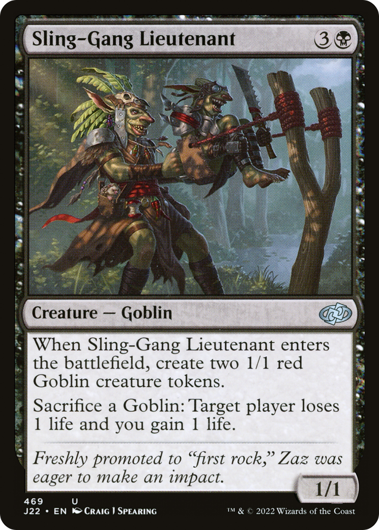 Sling-Gang Lieutenant [Jumpstart 2022] MTG Single Magic: The Gathering | Red Claw Gaming