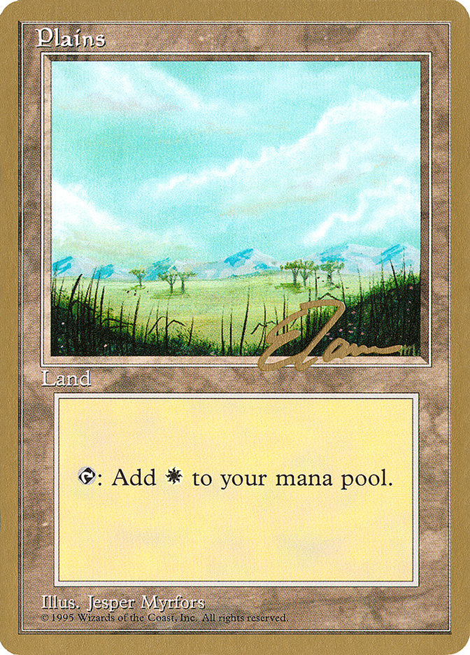 Plains (et365) (Eric Tam) [Pro Tour Collector Set] MTG Single Magic: The Gathering | Red Claw Gaming