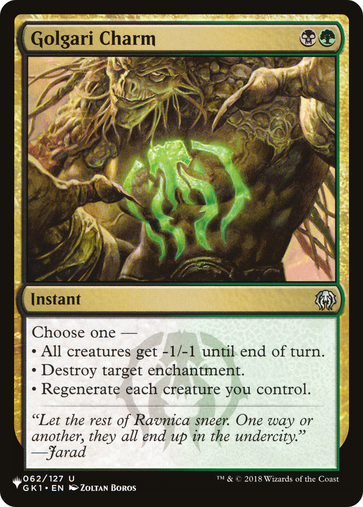 Golgari Charm [The List] MTG Single Magic: The Gathering | Red Claw Gaming