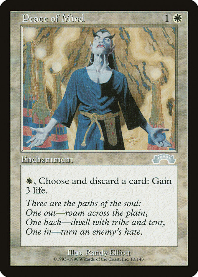 Peace of Mind [Exodus] MTG Single Magic: The Gathering | Red Claw Gaming