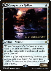 Conqueror's Galleon // Conqueror's Foothold [Ixalan Prerelease Promos] MTG Single Magic: The Gathering | Red Claw Gaming