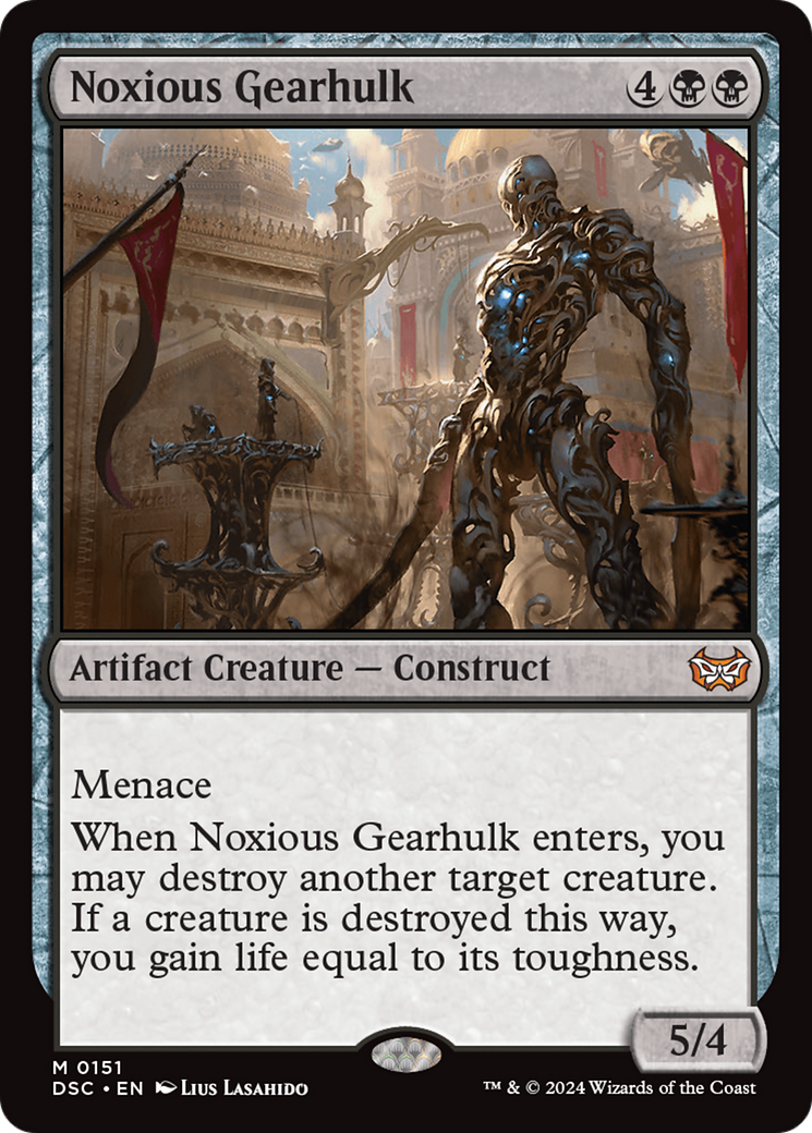 Noxious Gearhulk [Duskmourn: House of Horror Commander] MTG Single Magic: The Gathering | Red Claw Gaming