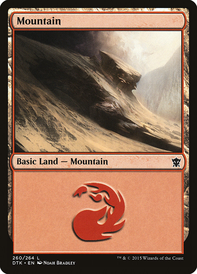 Mountain (260) [Dragons of Tarkir] MTG Single Magic: The Gathering | Red Claw Gaming
