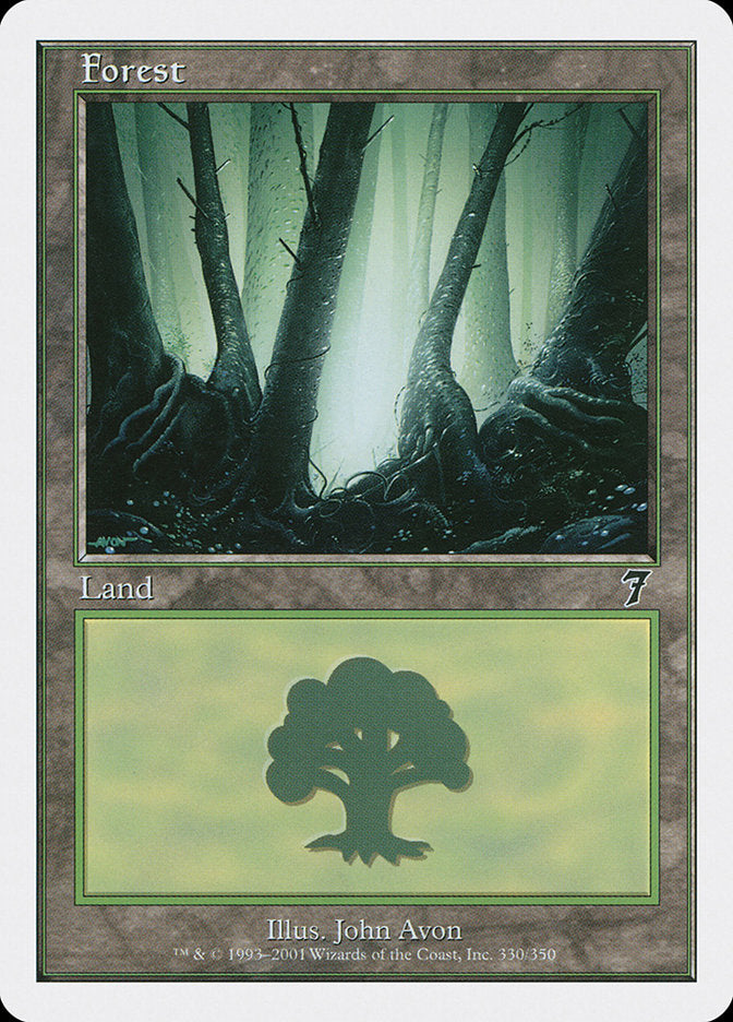 Forest (330) [Seventh Edition] MTG Single Magic: The Gathering | Red Claw Gaming