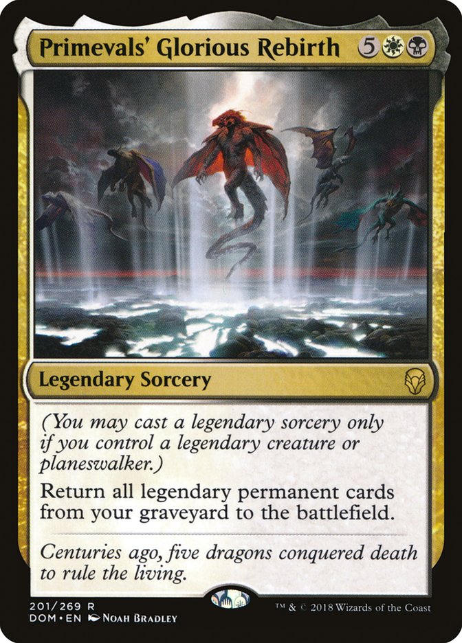 Primevals' Glorious Rebirth [Dominaria] MTG Single Magic: The Gathering | Red Claw Gaming