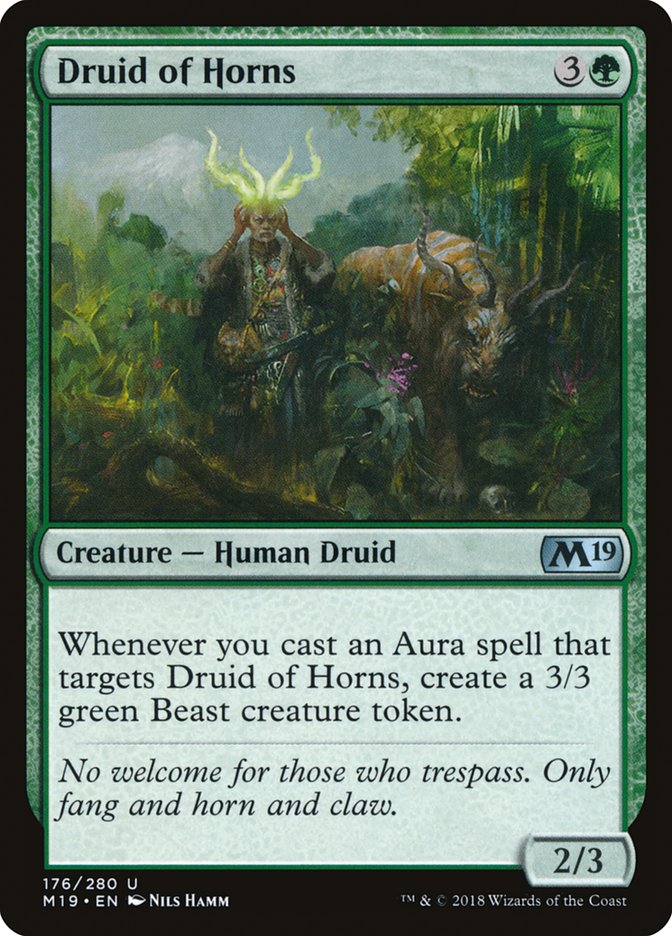 Druid of Horns [Core Set 2019] MTG Single Magic: The Gathering | Red Claw Gaming