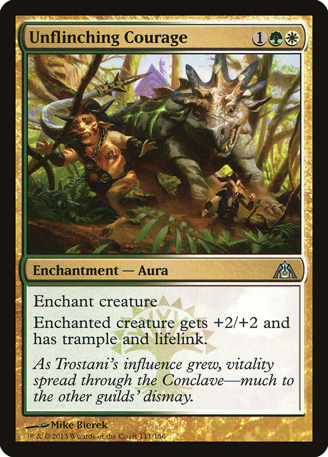 Unflinching Courage [Dragon's Maze] MTG Single Magic: The Gathering | Red Claw Gaming