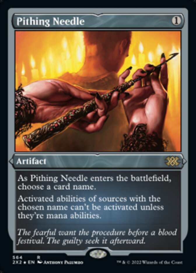 Pithing Needle (Foil Etched) [Double Masters 2022] MTG Single Magic: The Gathering    | Red Claw Gaming
