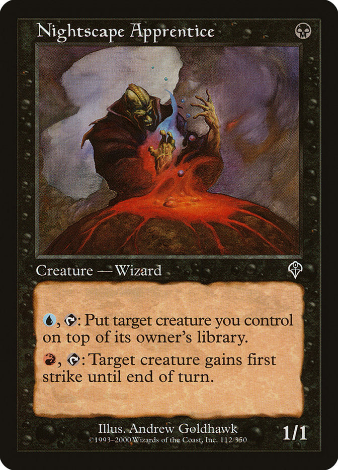 Nightscape Apprentice [Invasion] MTG Single Magic: The Gathering | Red Claw Gaming