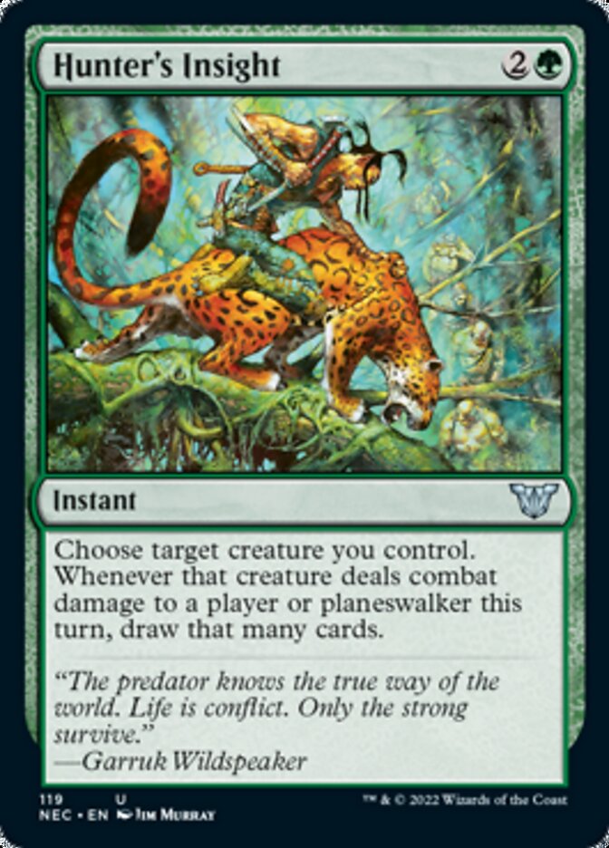 Hunter's Insight [Kamigawa: Neon Dynasty Commander] MTG Single Magic: The Gathering | Red Claw Gaming
