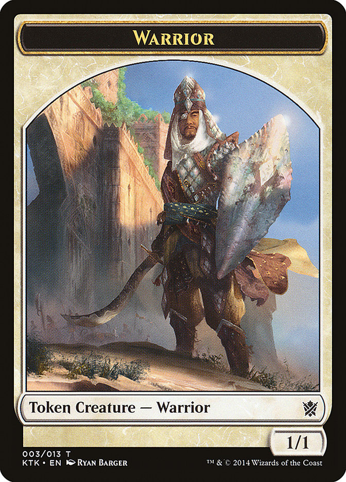 Warrior Token (003/013) [Khans of Tarkir Tokens] MTG Single Magic: The Gathering | Red Claw Gaming