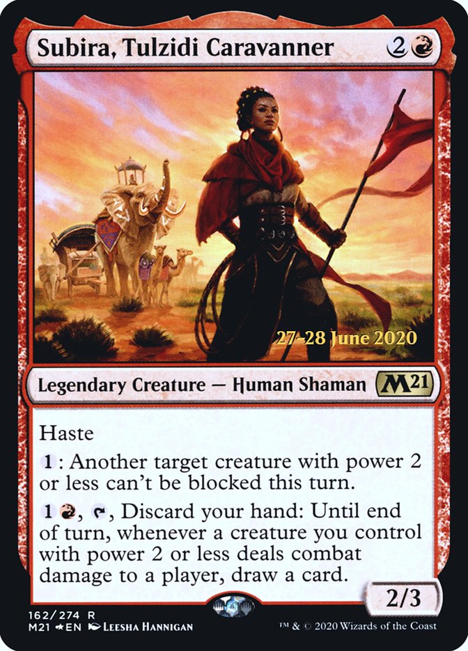 Subira, Tulzidi Caravanner [Core Set 2021 Prerelease Promos] MTG Single Magic: The Gathering | Red Claw Gaming